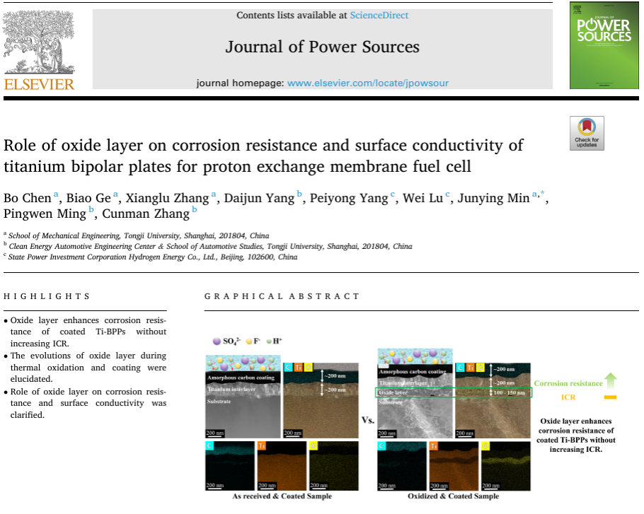 祝贺博士生陈博的论文发表在JCR一区期刊Journal of Power Sources！